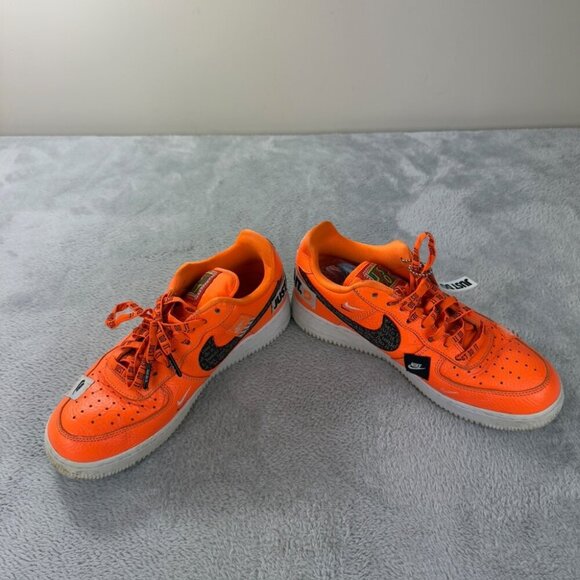 Nike Air Force 1 Just Do It Bright Orange Men’s Sneakers Size 8 US - AR7719-800 - Picture 13 of 16